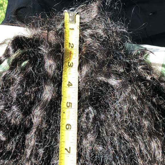 28” Choc Brown Curly Human Hair Wig Lace Front - Picture 9 of 14